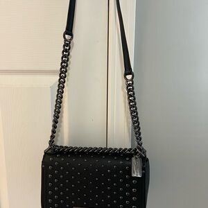 Coach Black Studded Crossbody Bag